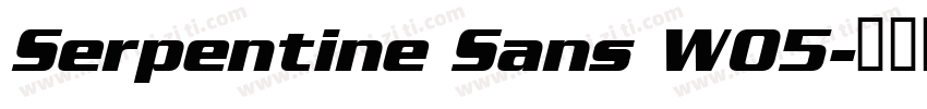 Serpentine Sans W05字体转换
